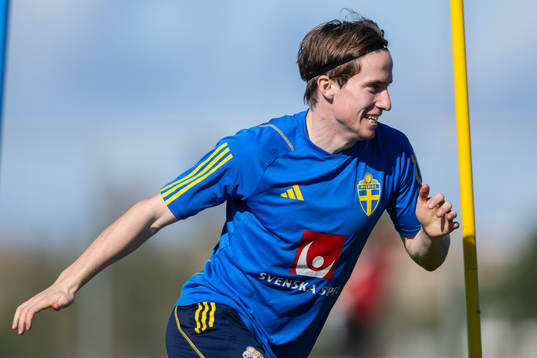 Johan Karlsson of the Swedish men's football national team