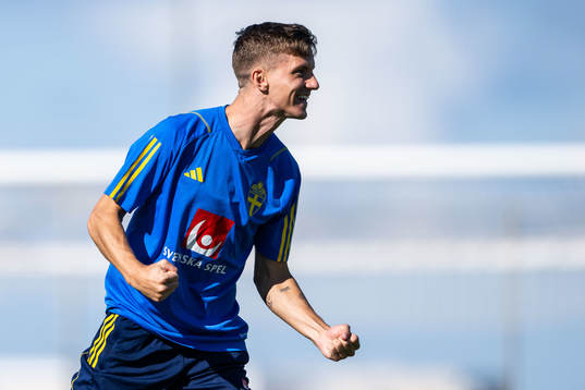 Samuel Leach Holm of the Swedish men's football national