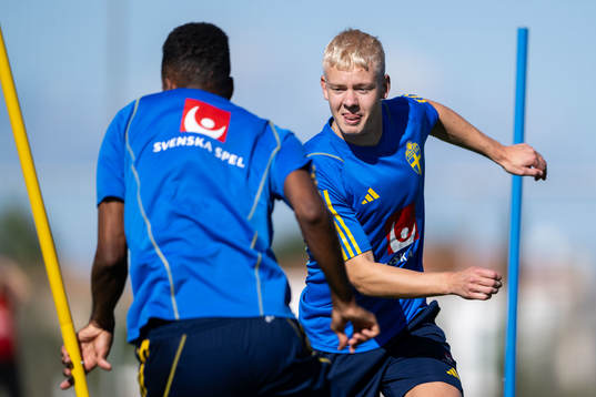 Isaac Kiese Thelin and Otto Rosengren of the Swedish men's