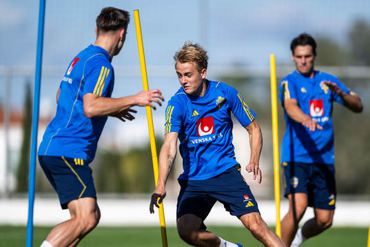 Oskar Fallenius of the Swedish men's football national team
