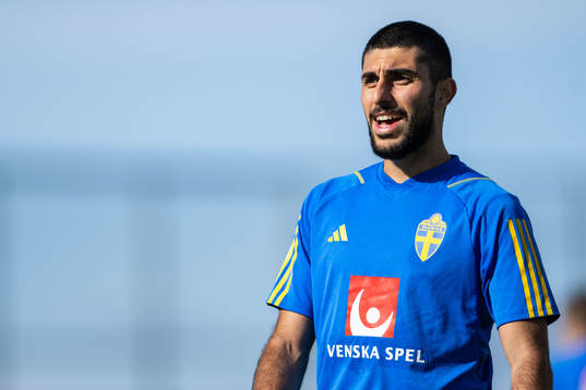 Rami Al Hajj of the Swedish men's football national team at