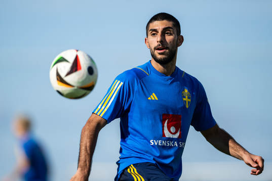 Rami Al Hajj of the Swedish men's football national team at