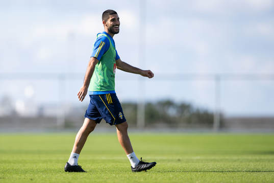Rami Al Hajj of the Swedish men's football national team at