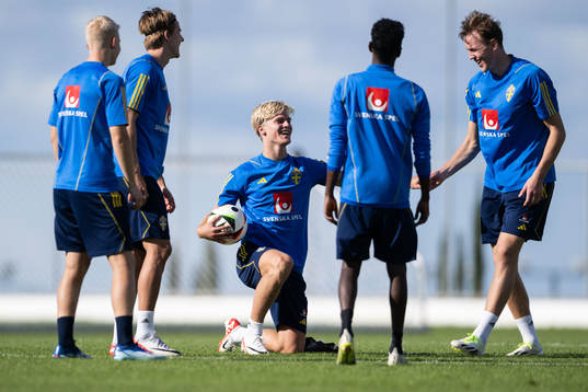 Lucas Bergvall and Adam Carlén of the Swedish men's