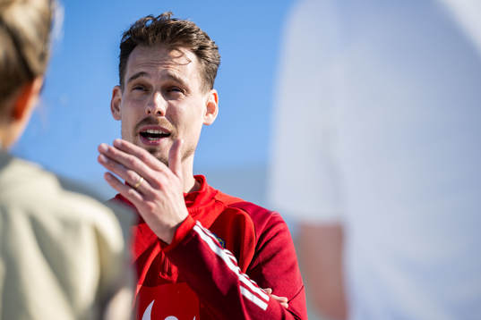 Interim coach Daniel Bäckström of the Swedish men's