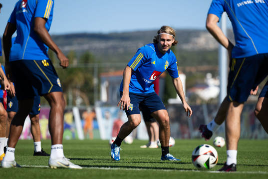 Sebastian Nanasi of the Swedish men's football national