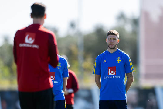 Interim coach Daniel Bäckström and Anton Salétros of the