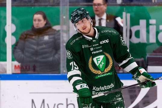 Färjestads Jeremy Salvas Groleau deppar