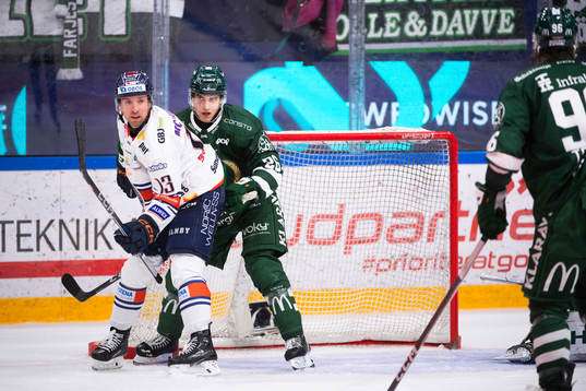 Växjös Dylan McLaughlin och Färjestads Joel Nyström