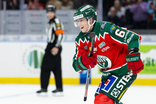 Frölundas Filip Hasa jublar