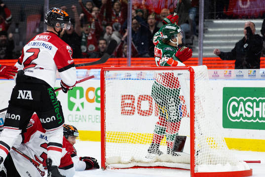 Frölundas Malte Strömwall jublar