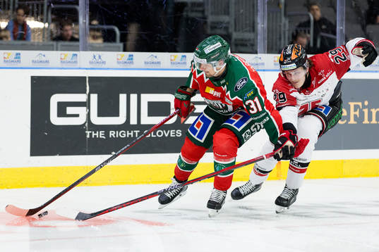 Frölundas Nicklas Lasu och Örebros Milton Oscarson
