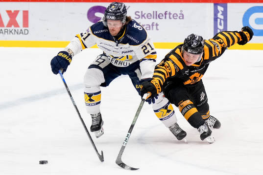 HV71s Mattias Tedenby och Skellefteås Zeb Forsfjäll