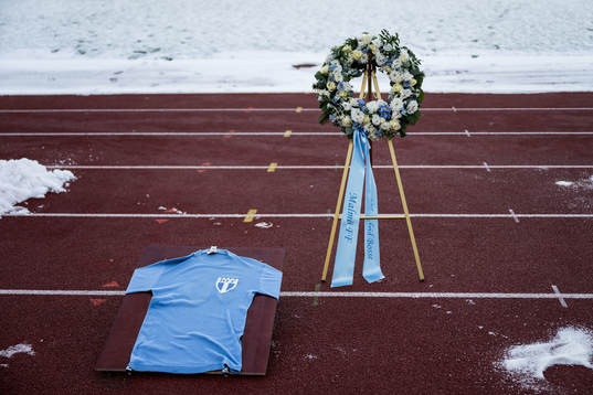 Minnesceremoni för Bosse Larsson på Malmö Stadion