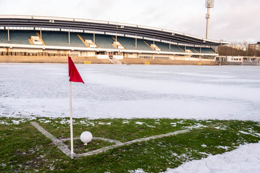 Minnesceremoni för Bosse Larsson på Malmö Stadion