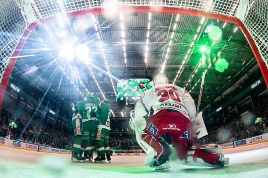Rögles spelare jublar