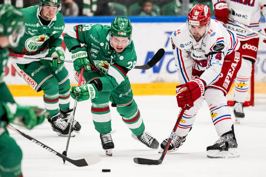 Rögles Anton Bengtsson och Timrås Emil Pettersson