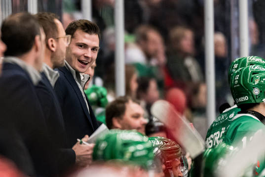 Rögles assisterande tränare Max Bohlin