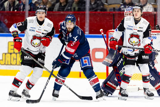 Malmö Redhawks Fredrik Händemark och Hjalte Kruse Thomsen
