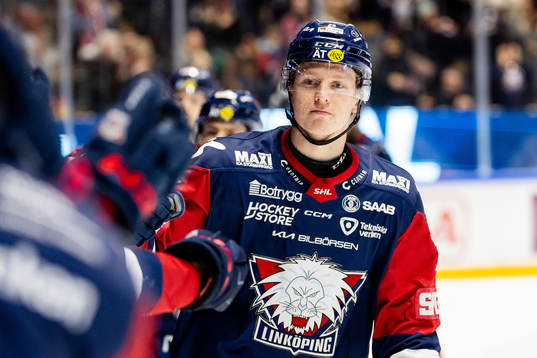 Linköpings Filip Bystedt jublar