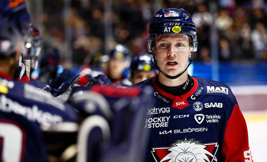 Linköpings Filip Bystedt jublar