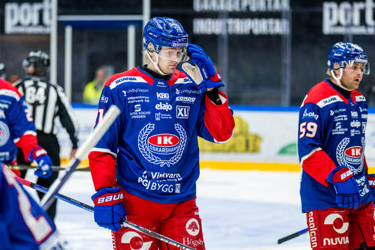 Oskarshamns Hampus Karlsson och Anton Mylläri deppar