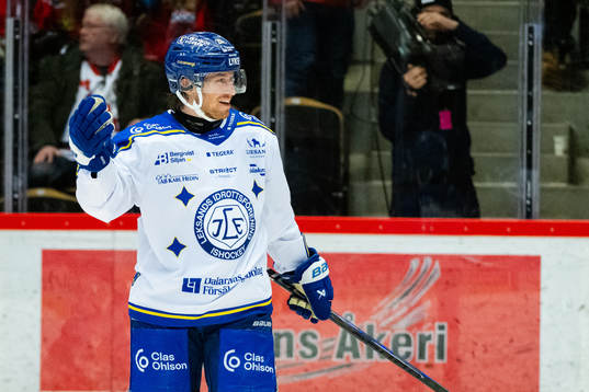 Leksands Justin Glenn Kloos jublar