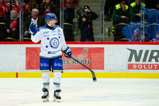 Leksands Justin Glenn Kloos jublar