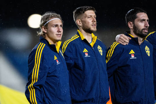 Sebastian Nanasi, Anton Salétros and Nahir Besara of Sweden