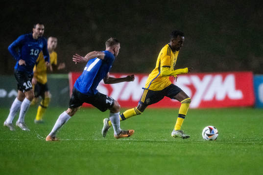 Martin Miller of Estonia and Taha Ali of Sweden
