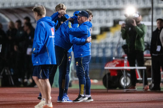 Interim head coach Daniel Bäckström and Interim assistant