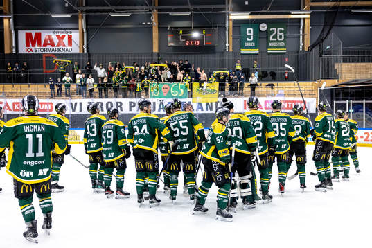 Östersundsspelarna tackar fansen