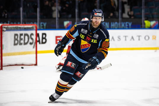 Djurgårdens Linus Klasen jublar