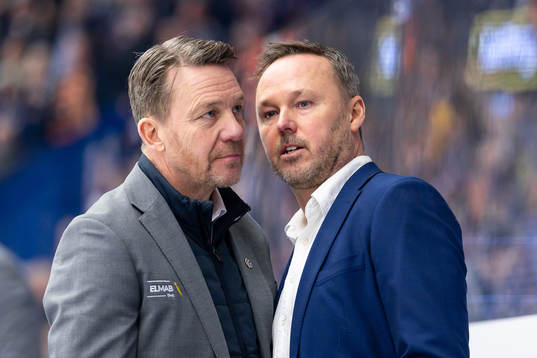 Leksands tränare Charles Berglund och assisterande