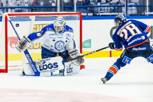 Leksands målvakt Mantas Armalis släpper in 4-0 av