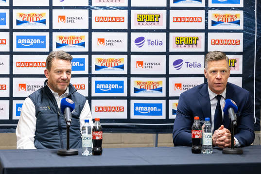Leksands tränare Charles Berglund och Växjös