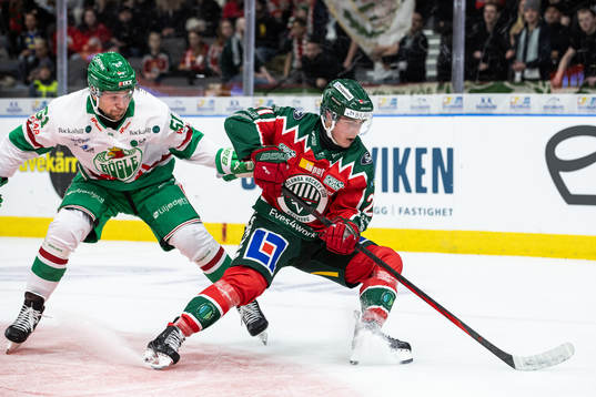 Rögles Lukas Ekeståhl-Jonsson och Frölundas Jere Innala