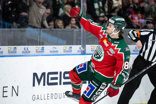 Frölundas Malte Strömwall jublar