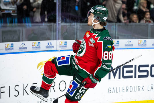 Frölundas Malte Strömwall jublar