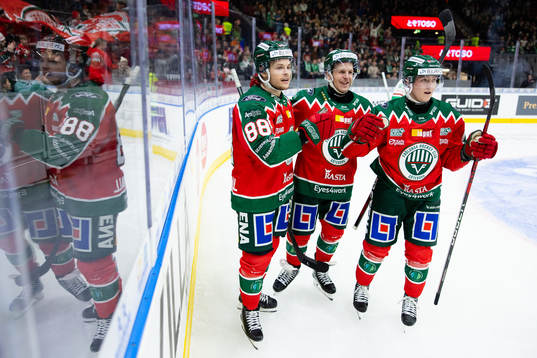 Frölundas Malte Strömwall jublar