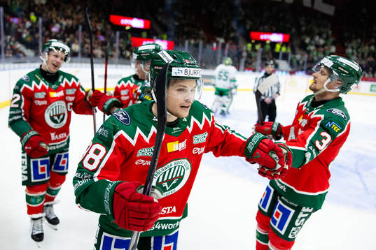 Frölundas Malte Strömwall jublar
