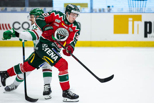 Rögles Brady Ferguson och Frölundas Noah Hasa
