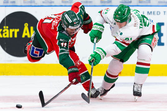 Frölundas Erik Borg och Rögles Adam Tambellini