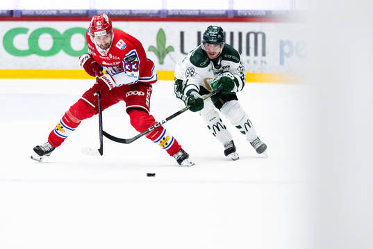 Timrås Albin Lundin och Färjestads Michael Lindqvist