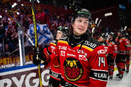 Luleås Jonas Berglund jublar