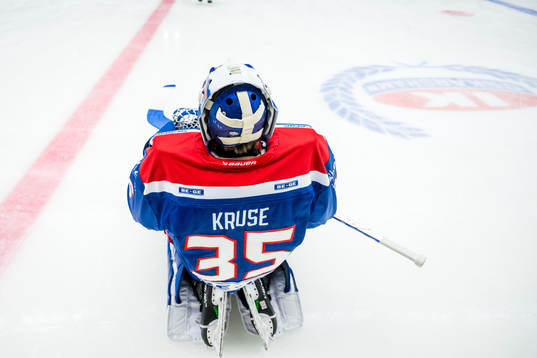 Oskarshamns målvakt Emil Kruse