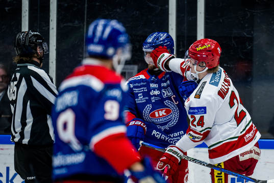Oskarshamns Oscar Engsund och MoDos Erik Walli Walterholm