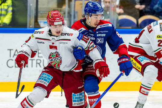 MoDos Sampo Ranta och Oskarshamns Lukas Jasek