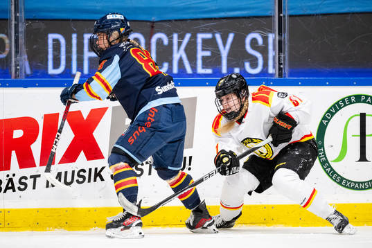 Djurgårdens Nicole Hall och Brynäs Noemi Neubauerova