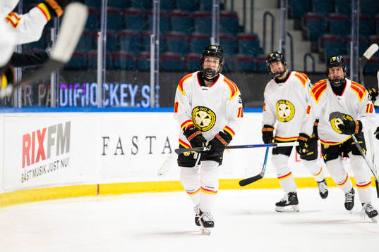 Brynäs Malia Schneider jublar